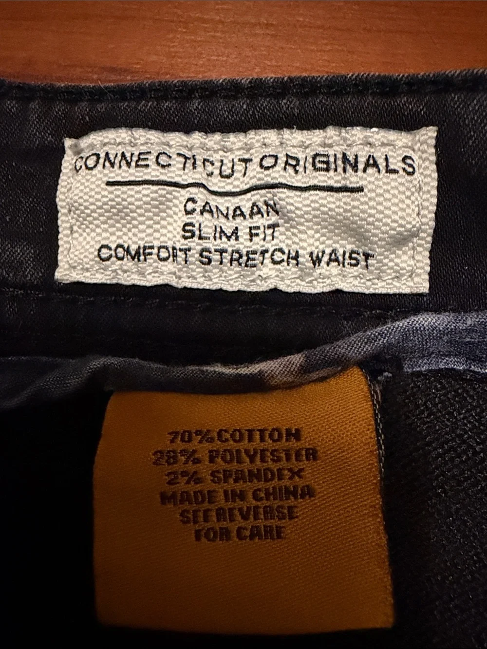 Tailor Vintage Black Slim Straight Men's Jeans Sz 34x32